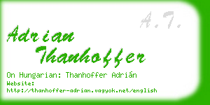 adrian thanhoffer business card