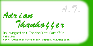 adrian thanhoffer business card